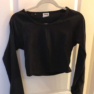 Gymshark Whitney Long Sleeve Crop Top Black